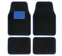 Jeu De Tapis Moquette 400g-M2 Drive Noir-Bleu. 4pcs - Swiss Drive