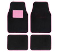 Jeu De Tapis Moquette 400g-M2 Drive Noir-Rose. 4pcs - Swiss Drive