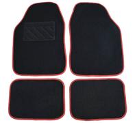 Jeu De Tapis Universel En Moquette Noir Et Rouge Norauto Unikar