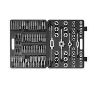 Jeu de tarauds et filières à cliquet 110 pièces avec boîte à outils (110 pièces)