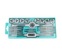 Jeu de tarauds et filières à filetage métrique, 20 pièces, outils manuels portables en alliage de haute dureté pour le bricolage et l'usinage professionnel