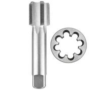 Jeu de tarauds et filières à filetage métrique M64, robinet de Machine à cannelure droite en acier rapide à pas de 1.5 à 6mm et filière ronde(M64*3)