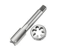 Jeu de tarauds et filières métriques M30, taraud à vis à filetage métrique HSS, pas de 1 à 3.5mm, avec filière ronde for l'acier et la fonte(M30*2.5)