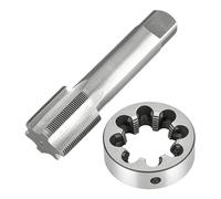 Jeu de tarauds et filières métriques M58, filetage de Machine à cannelure droite en acier rapide, pas de 1.5mm 2mm, matrice ronde(M58x2)