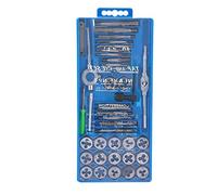 Jeu de Tarauds et Filières Métriques Trempés, 40 Pièces, clé à Molette en Acier allié Haute Vitesse, écrous ou Boulons, Opération de Taraudage et de Filetage, Comprend des Clés