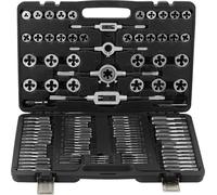 Jeu de tarauds et filières SucceBuy, 110 pièces, outils de filetage métriques M2-M18 en acier pour roulements avec accessoires complets et coffret de rangement