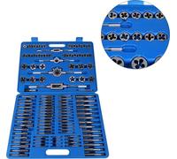 Jeu de tarauds et filières, tailles M2 à M18, construction robuste, usinage polyvalent des métaux