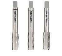 Jeu de tarauds manuels Ruko Terrax HSS M8×1,25 mm - DIN 352 - 3 pièces de précision