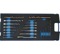 Jeu de tarauds pour machines DUO DIN 371/376 B/C M3-M12 21 pièces HSS-Co Cassette plastique