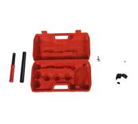 Jeu de tarauds pour tube à cliquet, construction robuste, coffret portable avec 6 inserts, Rouge