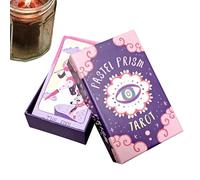 Jeu de Tarot - 78 cartes Oracle | Jeu de société d'intuition spirituelle avec fonctions de divination, accessoire de collection avec utilisation astrologique, outil de méditation pour lecteurs
