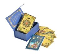Jeu de Tarot | 80 Cartes Tarot d'Initiation,Guide d'Utilisation Détaillé Inclus - Voyage Quotidien Adultes Famille