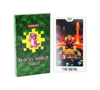 Jeu de Tarot à thème - 22 Cartes compactes, pièce de Jeu de Table avec détails, Ensemble d' de Divination avec Lueur, Fonction Utilitaire d'apprentissage, Fournitures de Cartes pour Le Travail