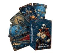 Jeu de tarot - Cartes de signification spirituelle de 78 pièces | Ensemble Oracle de conseils inspirants de divination et de réflexion pour homme et femme pour voyage, maison, fête, journal, prière