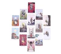 Jeu de tarot | Cartes de tarots avec guide (français non garanti) | de divination Oracle 10,7 x 6 cm pour lecture positive, raconte, affirmation, aventure, exploration