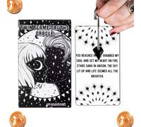 Jeu de tarot, cartes Oracle, guide de divination portable, 10,4 x 66,9 cm, image compacte et symbolique, outil rituel pour la maison, les voyages, les fêtes, les hommes, les femmes, les jeunes et