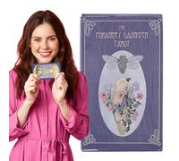Jeu de tarot classique pour fille - 78 cartes en anglais - Outils de divination pour débutants et experts - Symbolisme détaillé pour des lectures intuitives, des conseils spirituels et de la