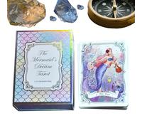 Jeu De Tarot Débutant | 78 Cartes Oracle de Table | Ensemble Portable Et Intéressant D Oracle Et De Divination Pour Divertissement Et Exploration Spirituelle Pour Femmes Hommes Adultes En Voyage