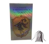Jeu de Tarot holographique Arc-en-Ciel,Rainbow Holographic Tarot Deck,with Bag,Firend Game,Jouets de voyance