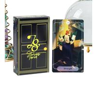 Jeu de Tarot Mystique - Cartes de Divination Portables, Ensemble de réunion de Famille avec Perspective, Pack de Voyage Compact avec Guidage, Accessoire de Pause au Bureau, Cartes spirituelles