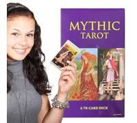 Jeu de tarot mythique - Lot de cartes de divination illustrées pour orientation spirituelle | Tarot complet de 78 cartes avec illustration symbolique, lectures intéressantes pour les débutants et les