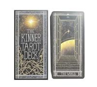 Jeu de tarot - Nuit de jeu captivante Mystical Insights débloquée 78 feuilles Kinner Tarrot Deck | Cartes de Taarot Exploration Soulful pour débutants, camarades de classe, jeu de réunion de famille