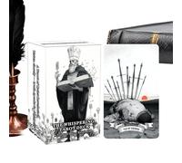 Jeu De Tarot, Outil D'exploration Spirituelle, 12 X 7 Cm, Cartes De Tarot, Cartes D'art Gothique Noir Et Blanc, Largement Utilisées, Pour Les Soirées Familiales, Les Réunions De Vacances, Événemen