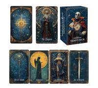 Jeu De Tarot - Papier 78 Cartes | Oracle De Divination Cartomancie | Coffret De Cartes pour Guidance Spirituelle Méditation Lecture Quotidienne Prédiction Avenir Esotérisme Cadeau