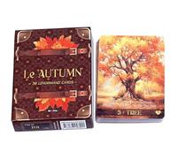 Jeu de tarot pour débutant, 36 cartes de divination d'automne, jeu d'oracle esthétique pour méditation, travail, amour, Halloween, , adultes, cuisine et école