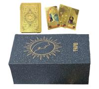 Jeu de tarot pour débutant, cartes Oracle de divertissement, 78 accessoires édition russe, jeu de table familial à la maison, usage , équipement mystique pour jeu de table familial, édition