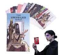 Jeu de tarot pour débutant, cartes Oracle de poche, outil de lecture positive, compagnon d'exploration d'aventure fiable, ensemble d'apprentissage spirituel pratique, fournitures de divination pour
