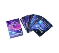 Jeu De Tarot pour Débutants - 42 Cartes De Tarot sur Le Thème De l'espace - Jeu Esthétique de Runes - pour Divination Fortune Travail Amour Halloween Adultes Cuisine École Méditation