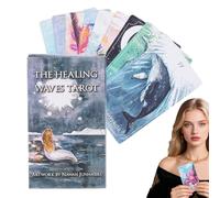 Jeu De Tarot pour Débutants,Cartes Oracle Divinatoires | Art Divinatoire Jeu De Société Divertissant pour Âges Fêtes en Famille Soirées Entre Amis