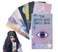 Jeu De Tarot,Tarot avec Significations Imprimées | 60 Cartes Divinatoire Format Voyage Méditation Spirituelle Introspection Occulte