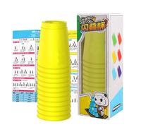 Jeu De Tasses À Empiler,Jouet Éducatif Empilable | Jouets à Empiler pour l'Apprentissage Précoce - Pour Salle De Classe Voyage Adultes Bébé Famille Fête Développement Des Compétences Motrices