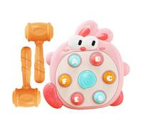 Jeu de taupe, jouet en forme de lapin, marteau inclus, motricité fine, activité de développement précoce, jouets pour avec un design amusant, jouet d'apprentissage pour garçons et filles, game