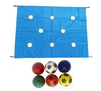 Jeu De Team Building avec Bâche À Trous - Jeux de Collaboration pour Apprentissage en Groupe,Matériel Sportif Et Activités Collaboratives pour Adolescents Et Adultes
