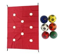 Jeu De Team Building Tarp Avec Trou | Activités De Groupe Collaboratives Avec 6 Balles,Matériel Sportif Et Activités Collaboratives Pour Adolescents Et Adultes
