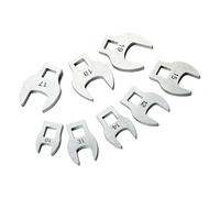 Jeu de têtes de cartement, entraînement 3/8", tête de clé unique | 8 outils métriques métalliques pour les tâches de service quotidiennes