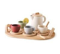 Jeu de thé en bois pour - Jeu de thé en bois | Finge Play Princess Tea Time Toy | Kids Kitchen Fingend plyset | Activité intérieure et colorée pour anniversaire, Noël et jour du Ni