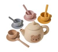 Jeu De Thé En Silicone, D'Imitation Tasses Enfant, Jouet Éducatif Service D'éveil Développement Social Conte Histoire Motricité Globale Créatif 3 Ans 4 5 6 Cadeau