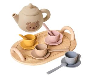 Jeu de thé en Silicone pour : Un Jouet pour l'heure du thé avec Une Structure Qui Permet aux Petites Mains de Profiter Facilement de la Simulation, et Un Jeu Bien conçu