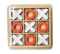 Jeu De Tic-tac-Toe - Jeu De Morpion Et De Croix en Bois, Jeu De Société XO, Puzzle Cérébral De Stratégie Éducative Interactive, Jeu Éducatif pour Enfant Famille Amis (Couleur Aléatoire)