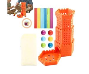 Jeu de Tiges à Tirer | Jouet de tirage de bâton et chute de balle pour | Jeu Éducatif pour Apprentissage Préscolaire | Pour pensée stratégique, motricité fine, coordination œil-main, maison, classe,