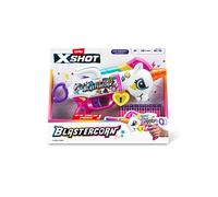 X-Shot Pistolet à fléchettes BlasterCorn Heartbreaker en mousse Rose