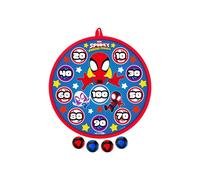 Jeu de tir cible Marvel Spidey avec 4 balles 28 cm Rouge