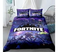 Jeu de Tir Housse de Couette 140x200cm, Garçons Filles3D Godzilla Parure de Lit pour Enfants 100% Polyester avec 1 Taie d'oreiller 50x75cm