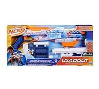 Nerf Loadout Arctic Zerostriker, blaster avec 4 accessoires interchangeables, 24 fléchettes Nerf N1, chargeur interne 6 fléchettes,