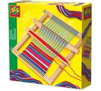 Ses Creative | Métier à Tisser Enfant en Bois | Jeu de Tissage dès 5 Ans | Activité Manuelle Textile pour Motricité Fine et Créativité | Jouet Durable Fabriqué aux Pays-Bas | 100% Neutre CO₂ | 00876