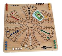 Jeu de TOC ou Tock XL Le Délirant 40x40 cm en Bois Massif - 2 à 6 Joueurs
